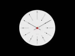 Discount Arne Jacobsen Bankers Vægur Ø16 cm hvid/sort/rød | Køb her