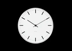 Clearance Arne Jacobsen City Hall Vægur Ø21 cm hvid/sort | Køb her