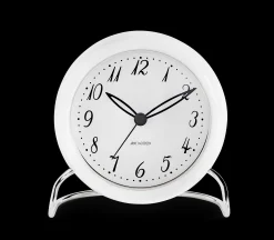 Outlet Arne Jacobsen Clocks Bordur Ø11 cm i hvid | Køb her