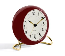 Arne Jacobsen Station Bordur Ø11 cm bordeaux/hvid | Køb her