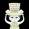 Discount Bjørn Wiinblad Lady with hat Vase H24.5 cm grøn | Køb nu