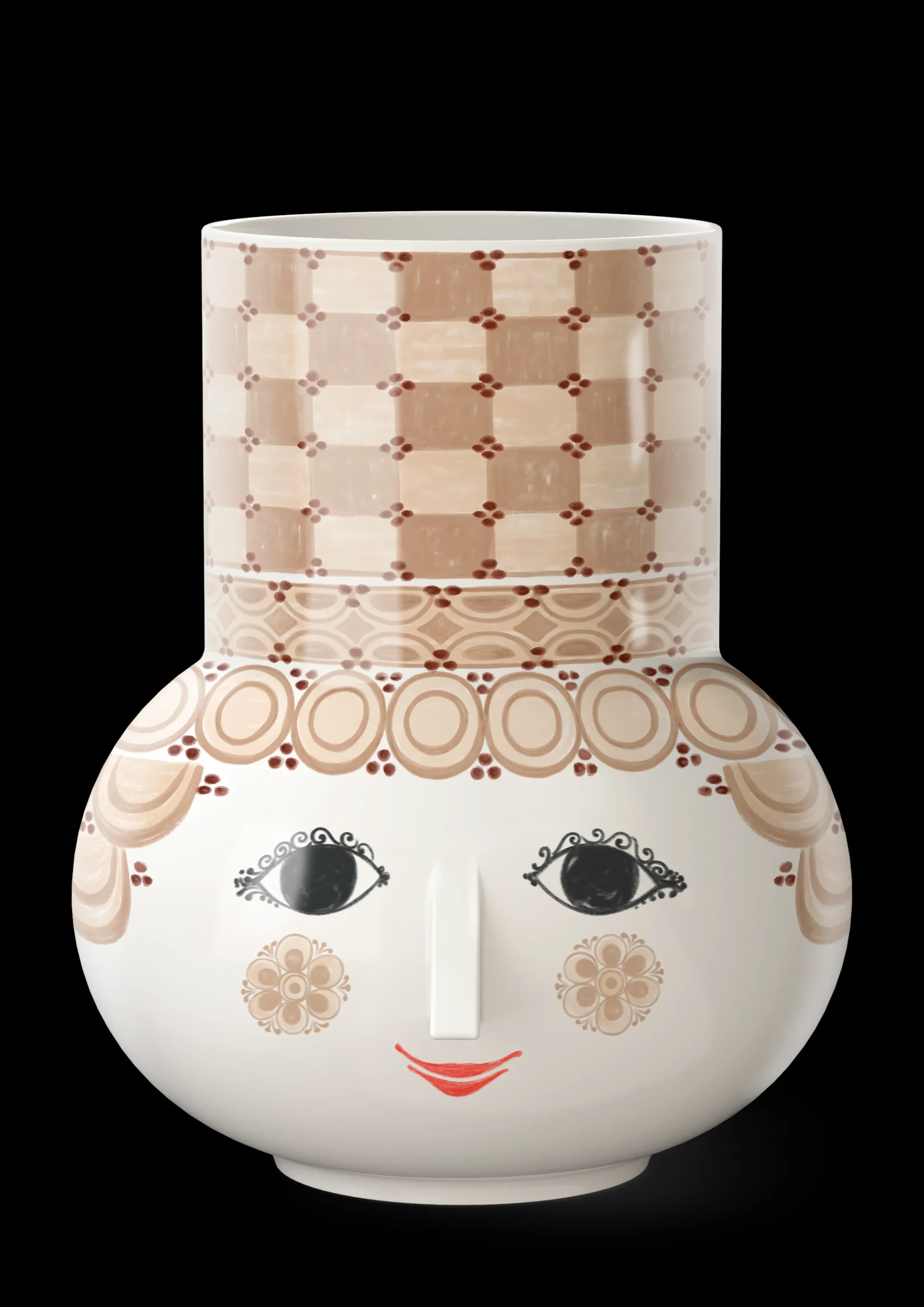 Discount Bjørn Wiinblad Vase H35 cm i sand fra serien Olga | Køb her