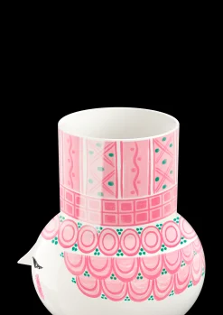 Sale Bjørn Wiinblad Vase H15 cm i rosa fra serien Olga | Køb her