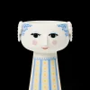 New Bjørn Wiinblad Vase H18.5 cm i blå fra serien Eva | Køb her