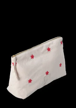 Hot JUNA Daisy Karla Toilettaske 30x10x20 cm – Sand/Rød fra