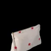 Sale JUNA Daisy Nola Makeup Pung 23x5x15 cm – Sand/Rød fra
