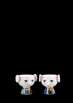 Online Bjørn Wiinblad Eva Fyrfadsstager Ø6.5 cm – Pink Tivoli|design, 2 stk.