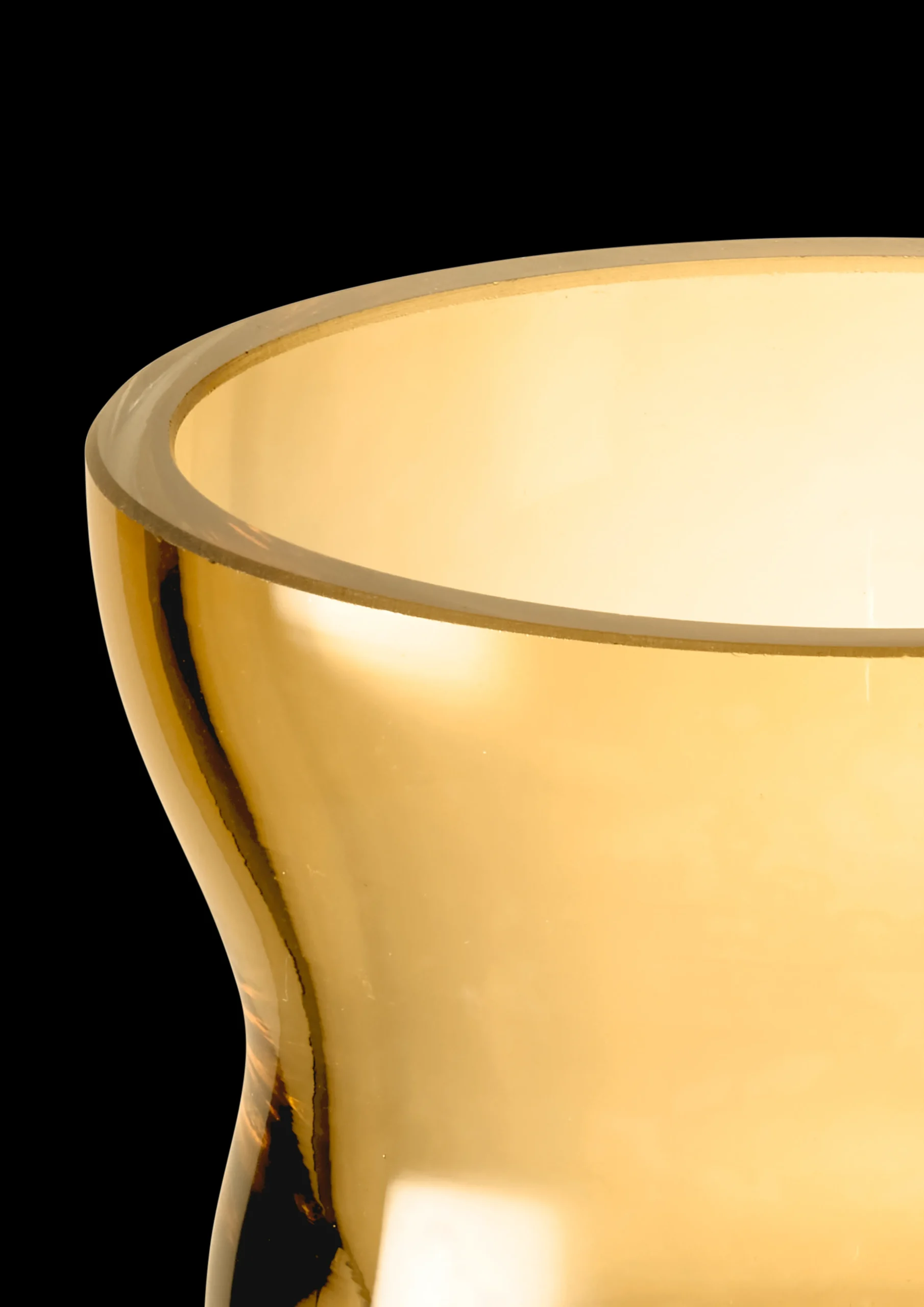 Best Holmegaard Calabas Fyrfadsstage Ø8.5 cm amber | Køb her