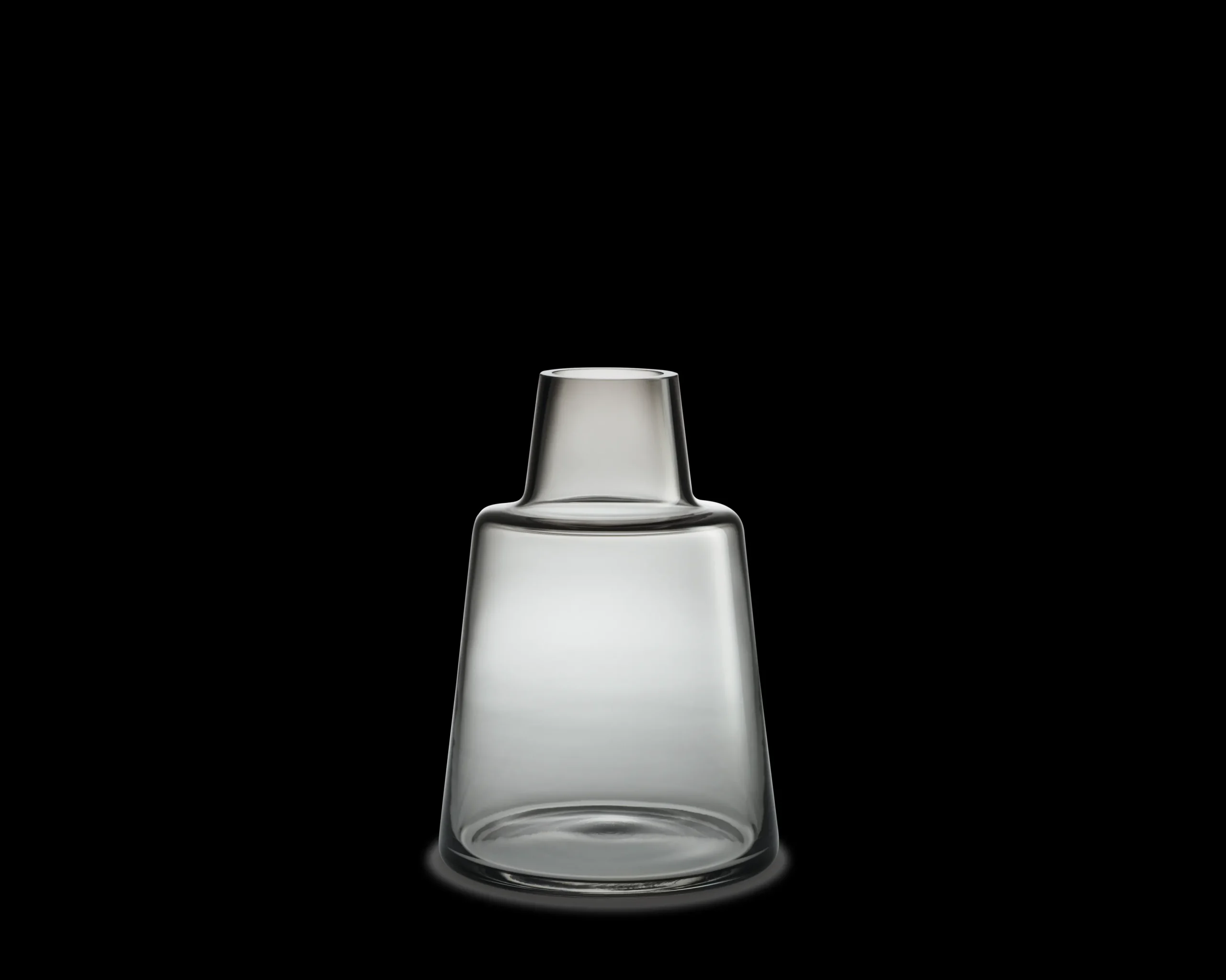 Clearance Holmegaard Flora Vase kort hals H24 smoke | Køb her