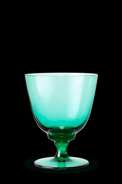 Clearance Holmegaard Flow Glas på fod 35 cl emerald green | Køb her