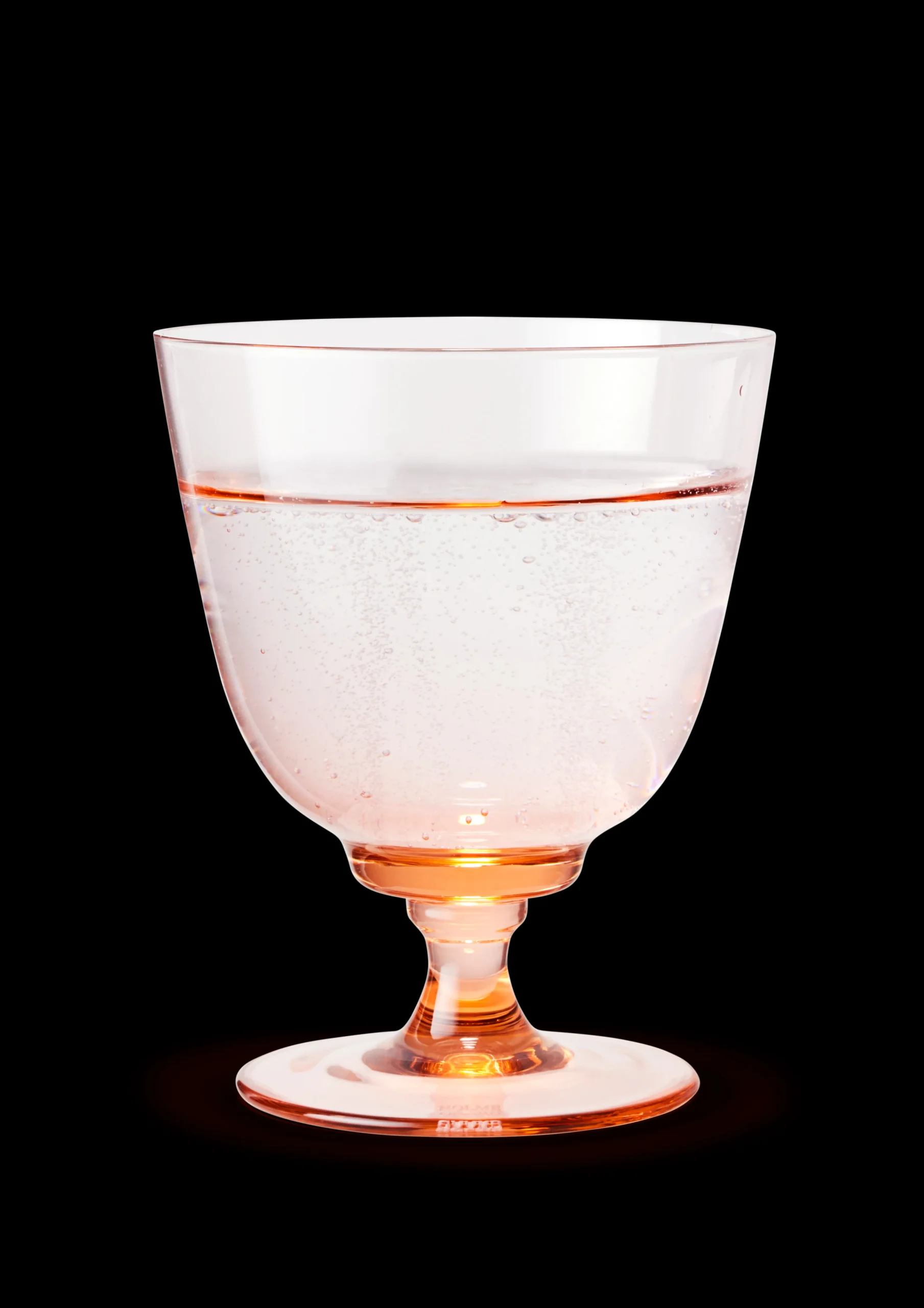 Best Holmegaard Flow Glas på fod 35 cl champagne | Køb her