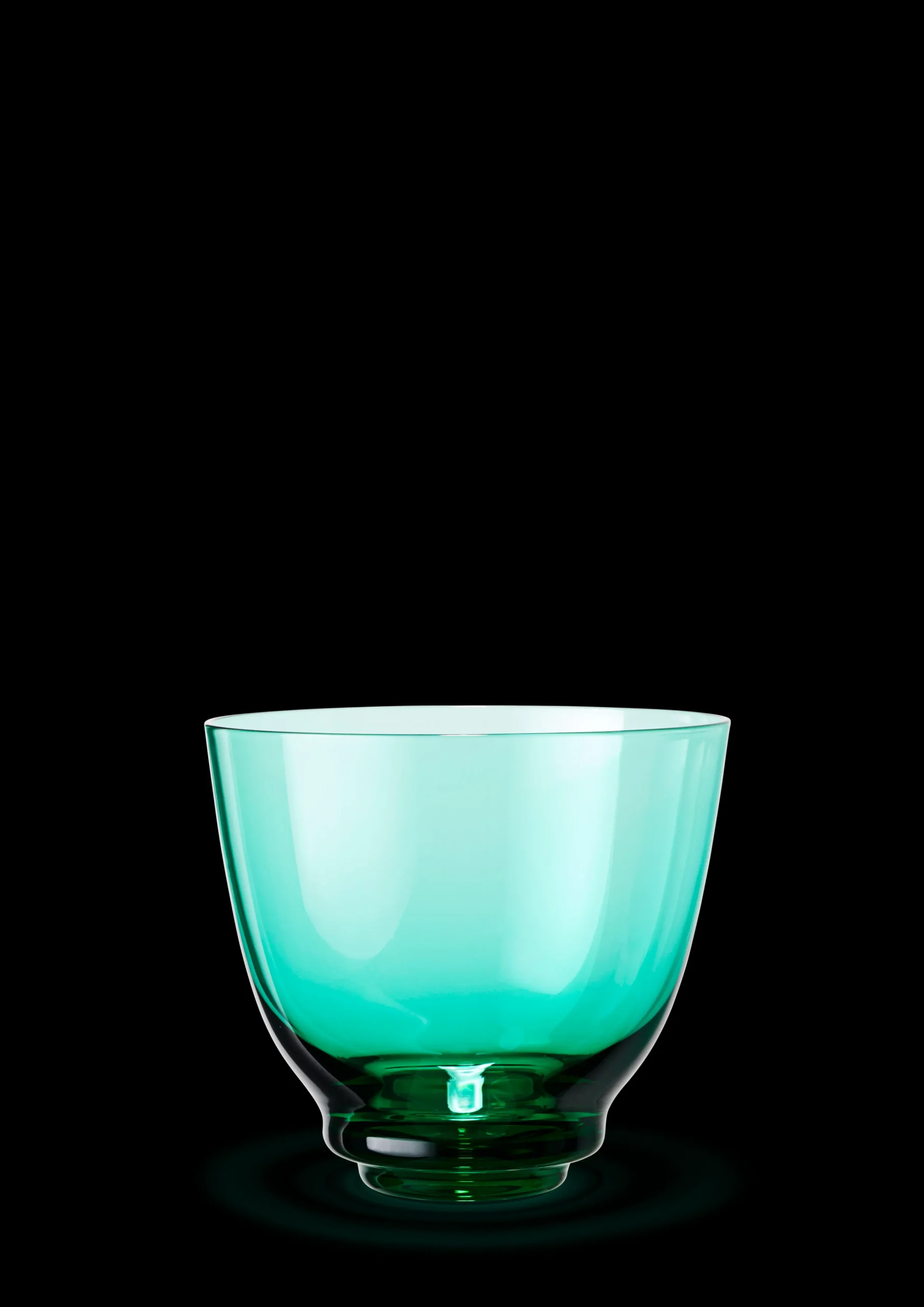 Best Holmegaard Flow Vandglas 35 cl emerald green | Køb her