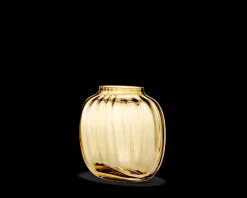Online Holmegaard Primula Oval Vase H12.5 amber | Køb her