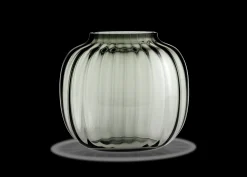 Hot Holmegaard Primula Oval Vase H17.5 smoke | Køb her