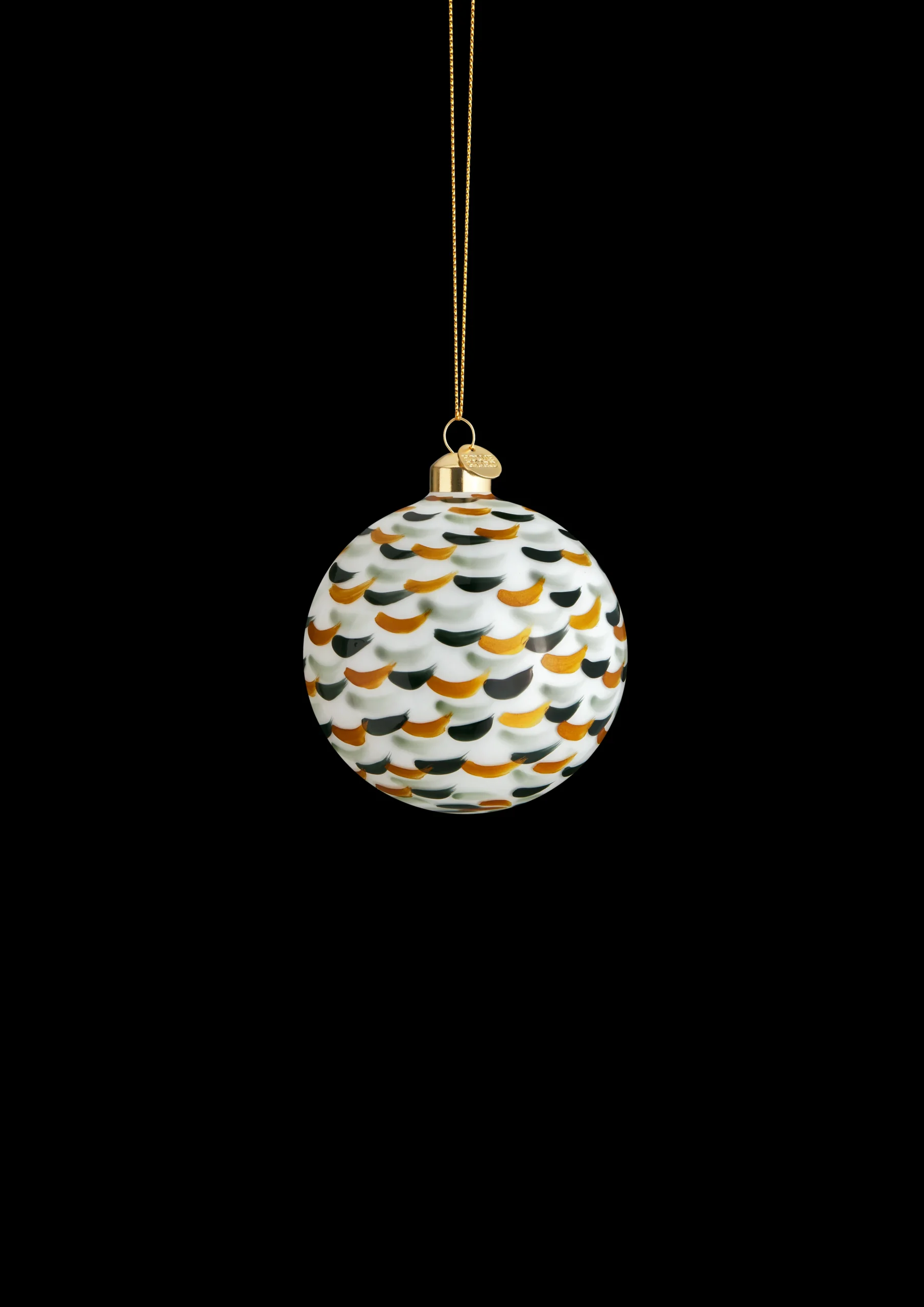 Discount Holmegaard Souvenir Julekugle Ø8 cm grønt strøg | Køb her