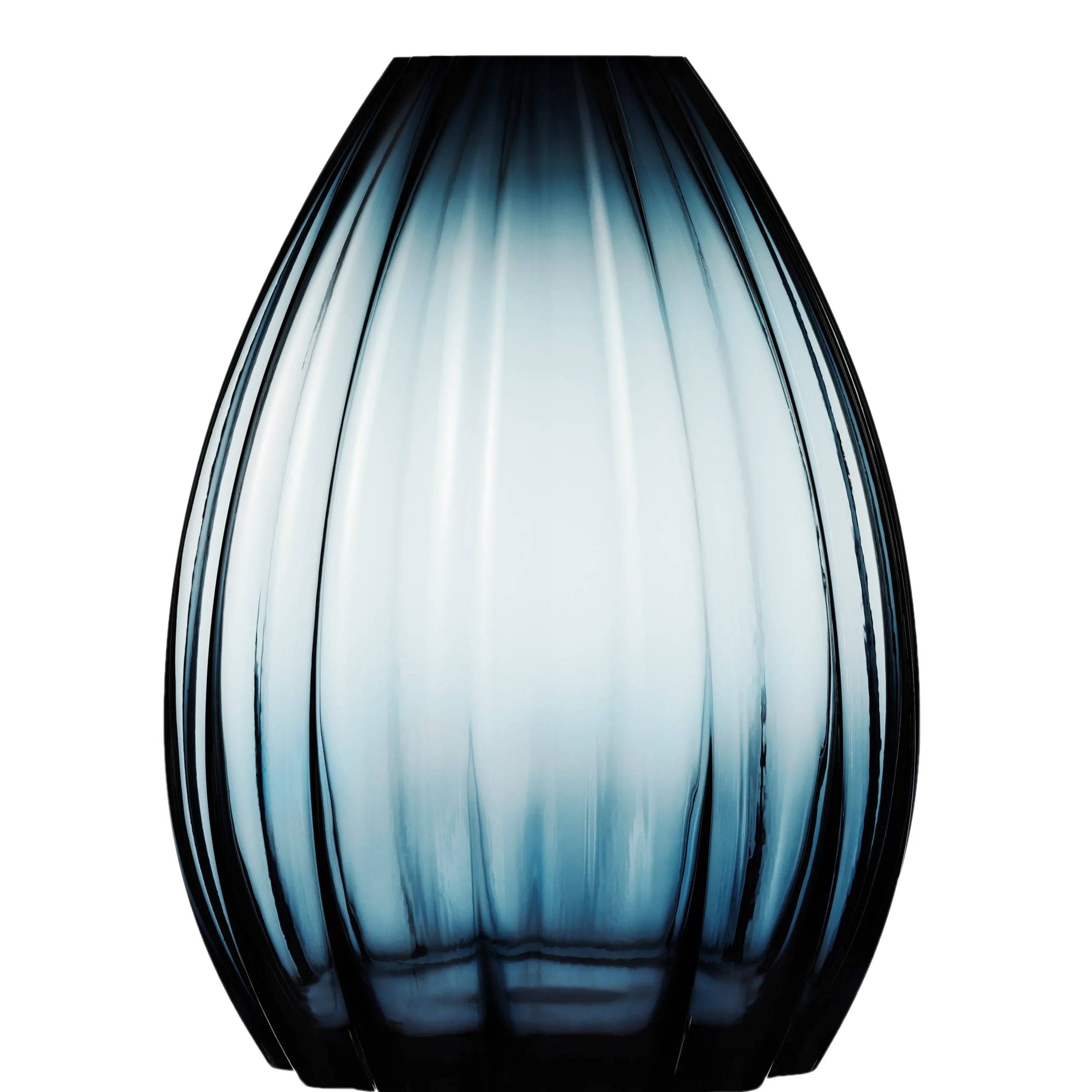 Outlet Holmegaard Vase H45 cm i blå fra serien 2Lip | Køb her