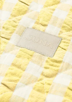 Discount JUNA Bæk&Bølge Dalila Toiletbag 20x14 cm gul/hvid | Køb her