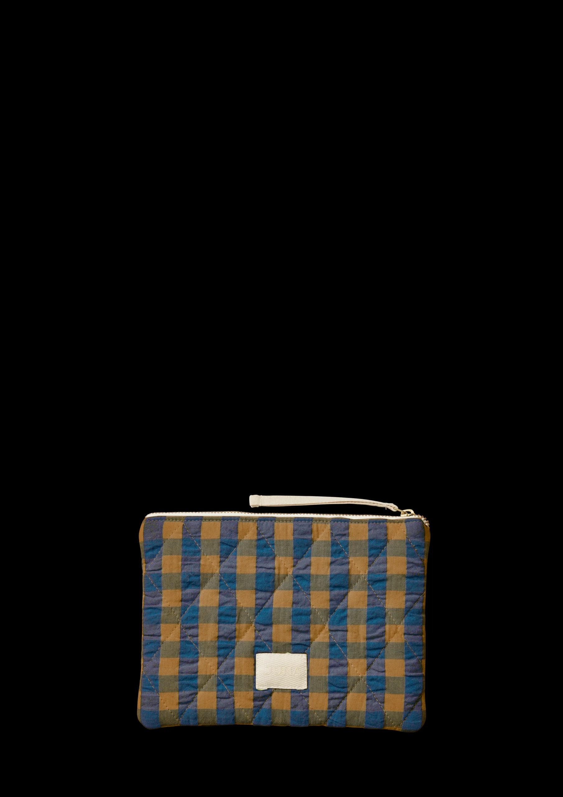 Best JUNA Bæk&Bølge Dalila Toiletbag 20x14 cm blå/okker | Køb her