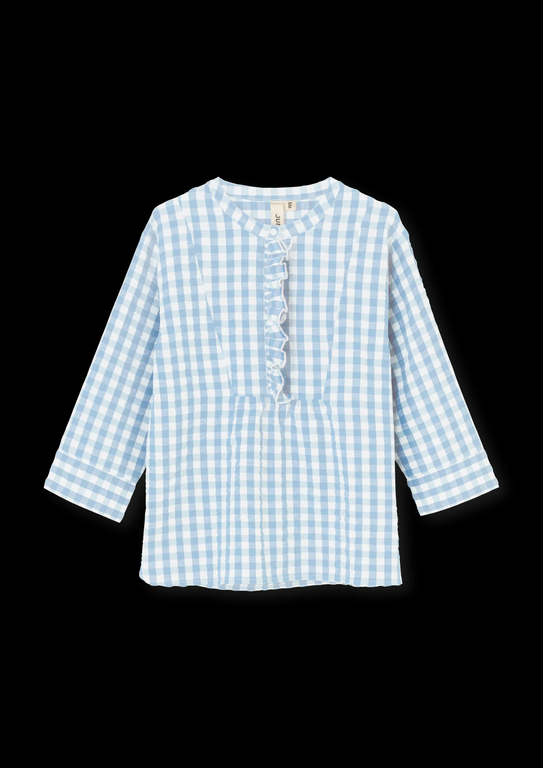 Hot JUNA Bæk&Bølge Irene bluse XS lys blå/hvid | Køb her