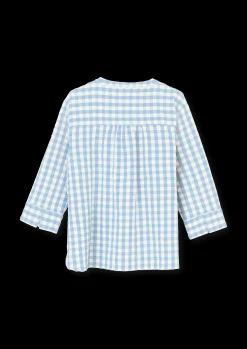 Hot JUNA Bæk&Bølge Irene bluse XS lys blå/hvid | Køb her