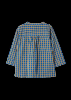 New JUNA Bæk&Bølge Irene shirt S/M blå/okker - Køb her