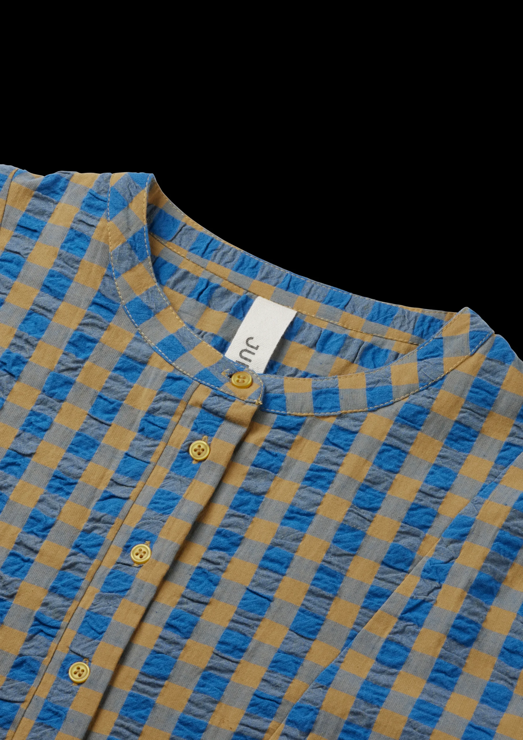 New JUNA Bæk&Bølge Irene shirt S/M blå/okker - Køb her