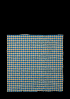 Online JUNA Bæk&Bølge Pudebetræk 63x60 cm blå/okker DK | Køb her