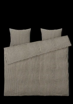 Best JUNA Bæk&Bølge Sengetøj 220x220 cm sort/sand SE | Køb her