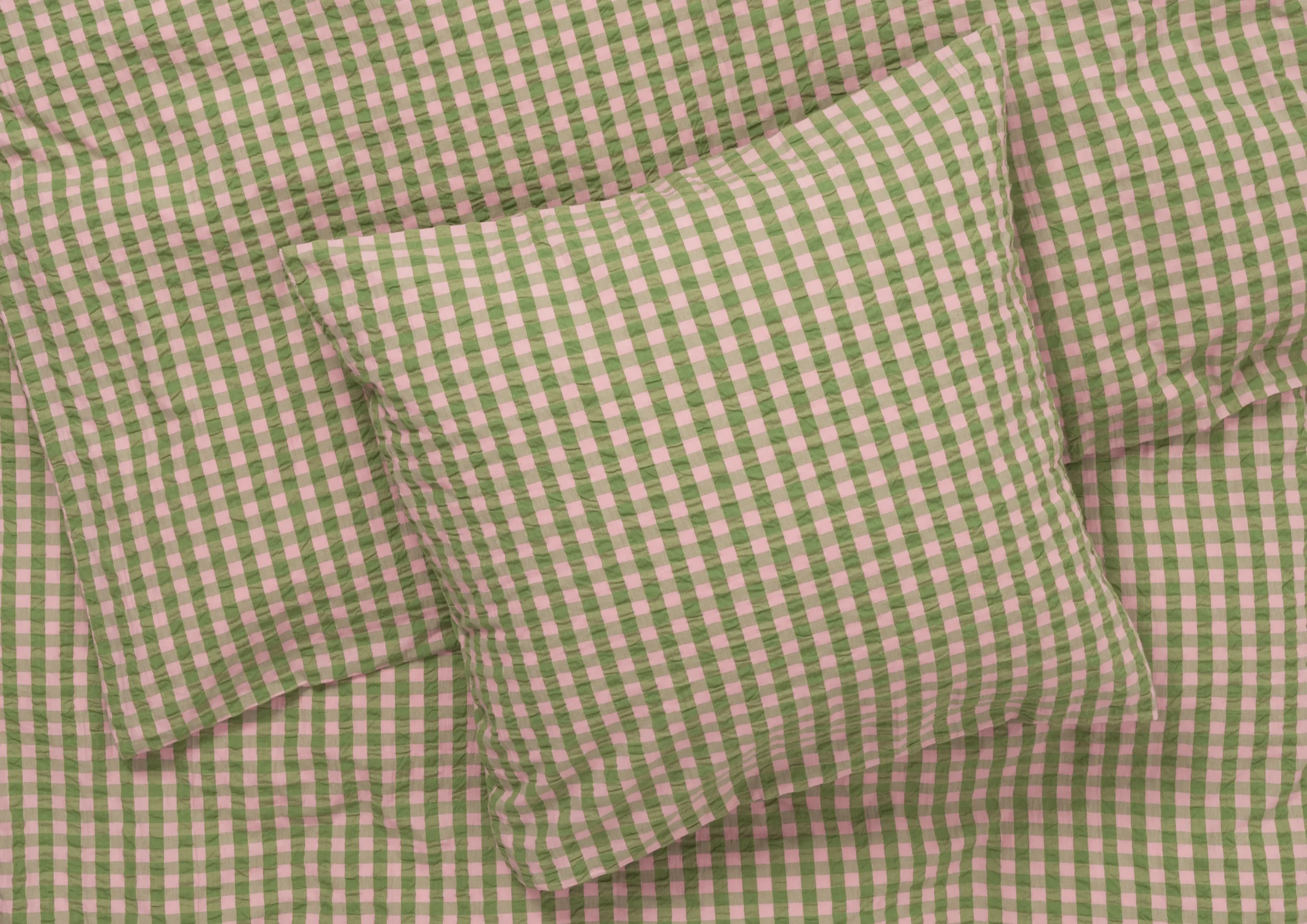 Best JUNA Bæk&Bølge Sengetøj 140x200 cm grøn/soft pink DK