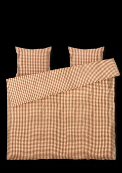 Outlet JUNA Bæk&Bølge Sengetøj 220x220 cm kanel/gul SE | Køb her