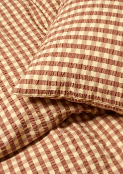 Outlet JUNA Bæk&Bølge Sengetøj 220x220 cm kanel/gul SE | Køb her