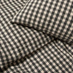 Outlet JUNA Bæk&Bølge Sengetøj 140x220 cm sort/sand DK | Køb her