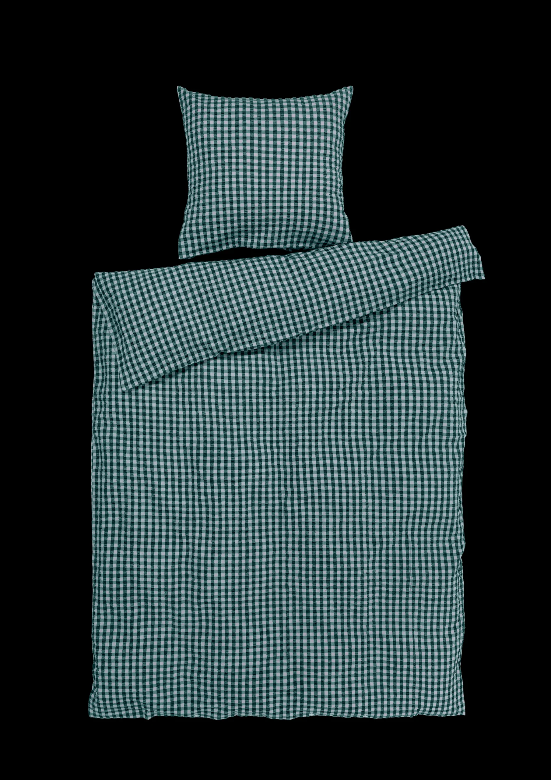 Sale JUNA Bæk&Bølge Sengetøj 140x220 cm grøn/lys blå DK | Køb nu