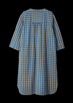 Sale JUNA Bæk&Bølge Sonja dress S/M blå/okker | Køb her