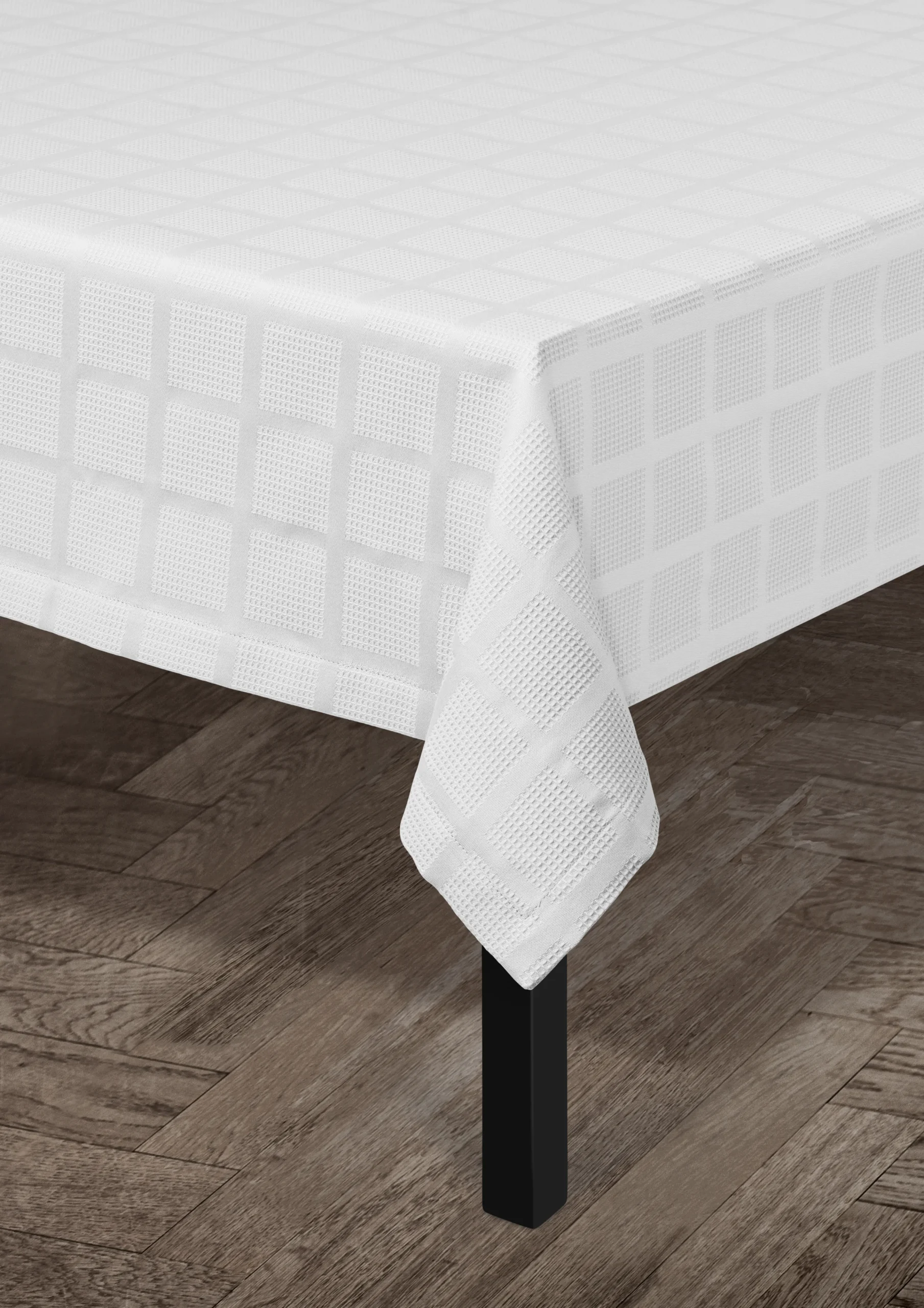 Outlet JUNA Brick Damaskdug 150x220 cm hvid - Køb her