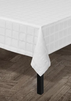 Online JUNA Brick Damaskdug 150x320 cm hvid - Køb her