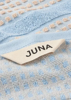 Discount JUNA Check Vaskeklud 30x30 cm lys blå/sand | Køb her