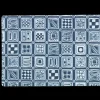 JUNA Dækkeserviet 43x30 cm i blå fra serien Squares