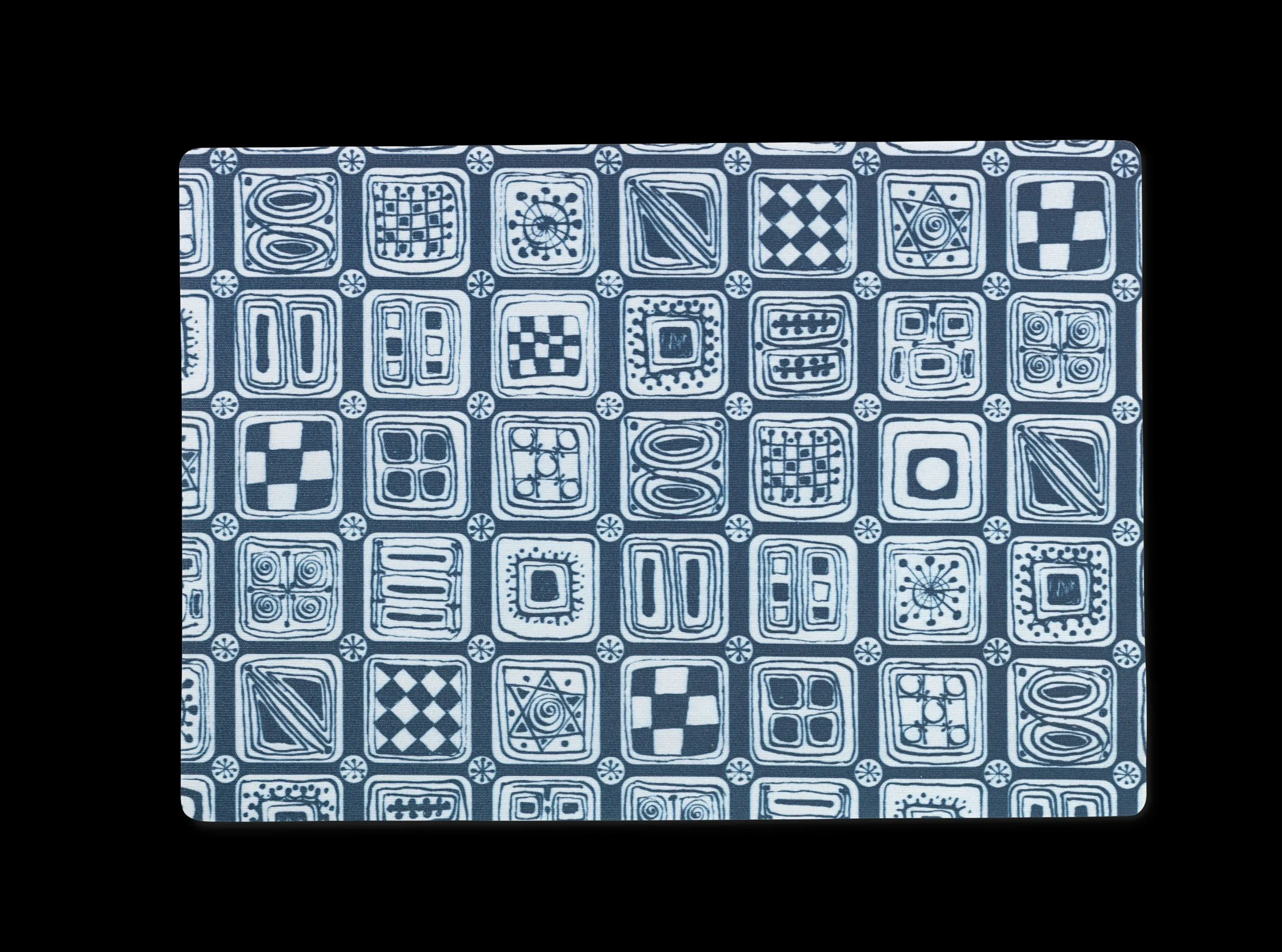 JUNA Dækkeserviet 43x30 cm i blå fra serien Squares