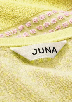 JUNA Håndklæde 50x100 cm i gul fra serien Check | Køb her