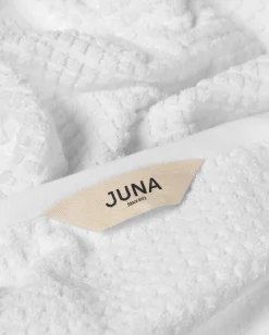 JUNA Håndklæde 50x100 cm i hvid fra serien Check | Køb her