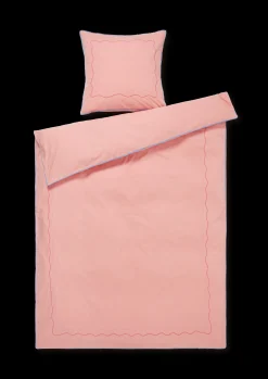 Discount JUNA Lollipop Sengetøj 140x220 cm soft pink DK - Køb nu