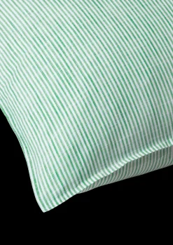Discount JUNA Monochrome Lines Pudebetræk 60x50cm grøn/hvid | Køb her