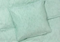 Clearance JUNA Monochrome Lines Sengetøj 150x210cm grøn/hvid | Køb her