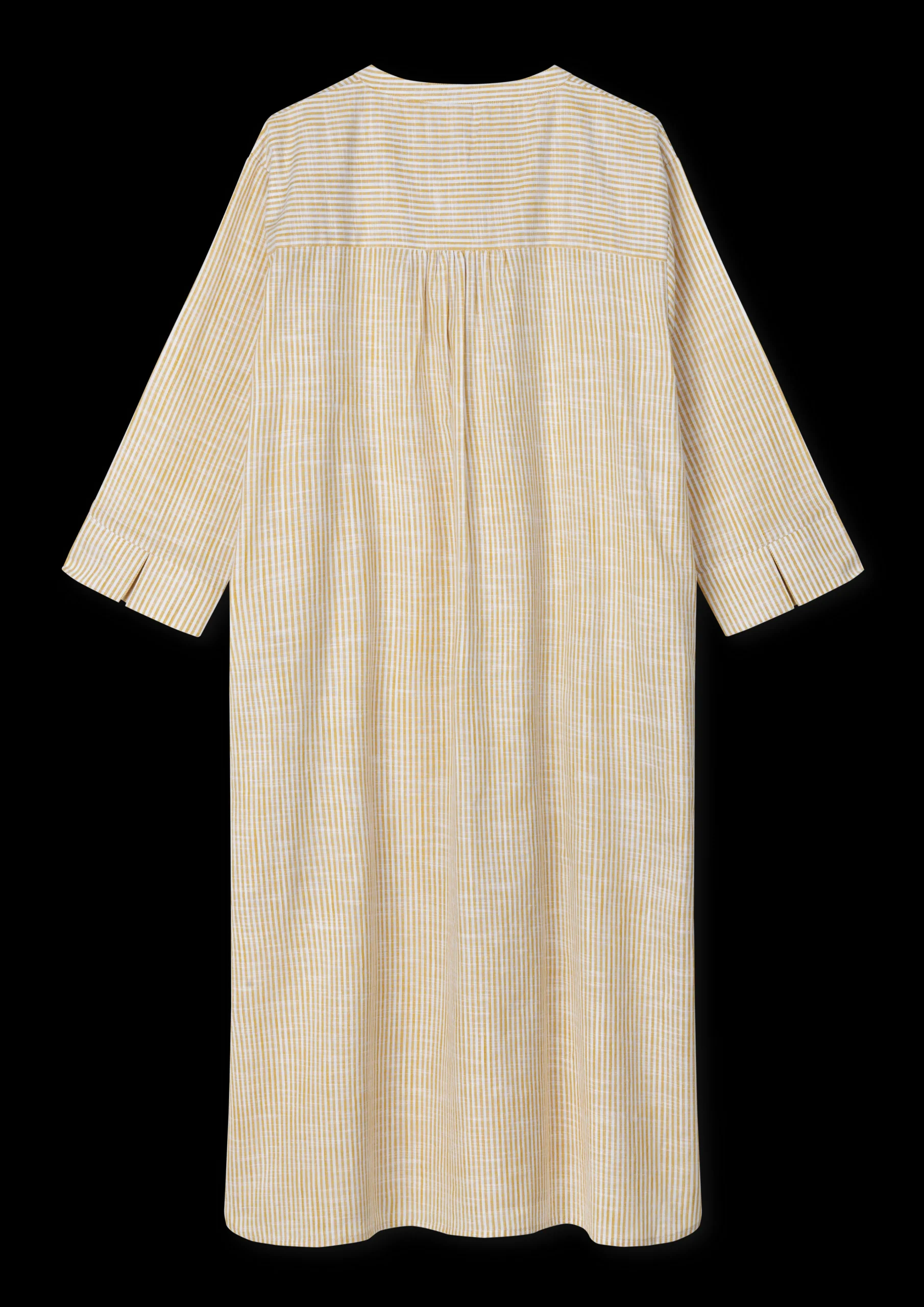Online JUNA Monochrome Lines Sonja dress XS okker/hvid | Køb her