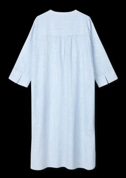 Sale JUNA Monochrome Lines Sonja dress XS lys blå/hvid | Køb her