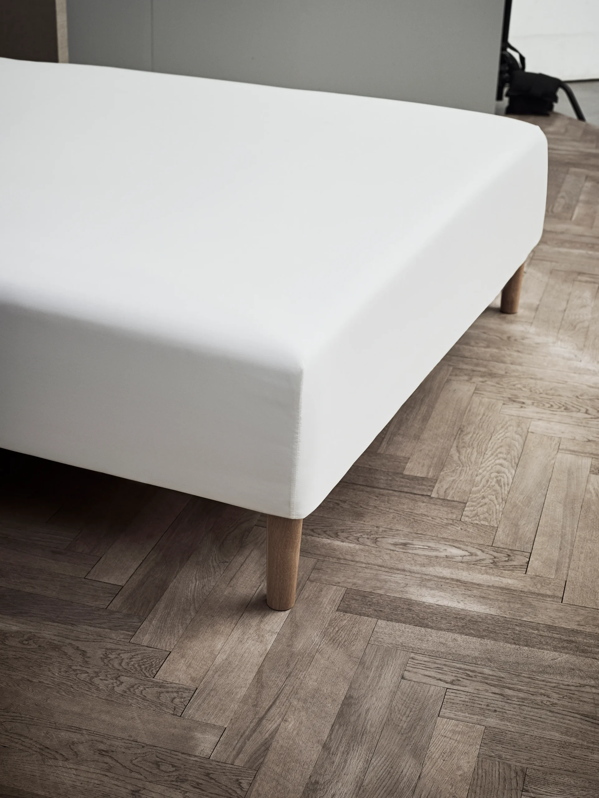 Online JUNA Percale Boxlagen 180x30x200 cm hvid | Køb her