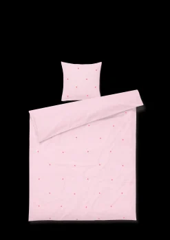 Hot JUNA Sengetøj 140x200 cm i rosa fra serien Daisy | Køb her