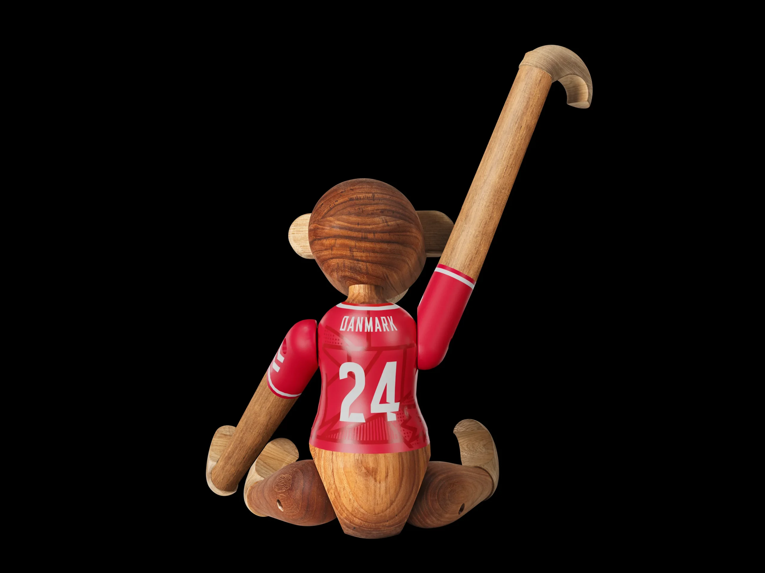 Clearance Kay Bojesen Abe x DBU Kvinde 2024 stor teak/limba - Køb her