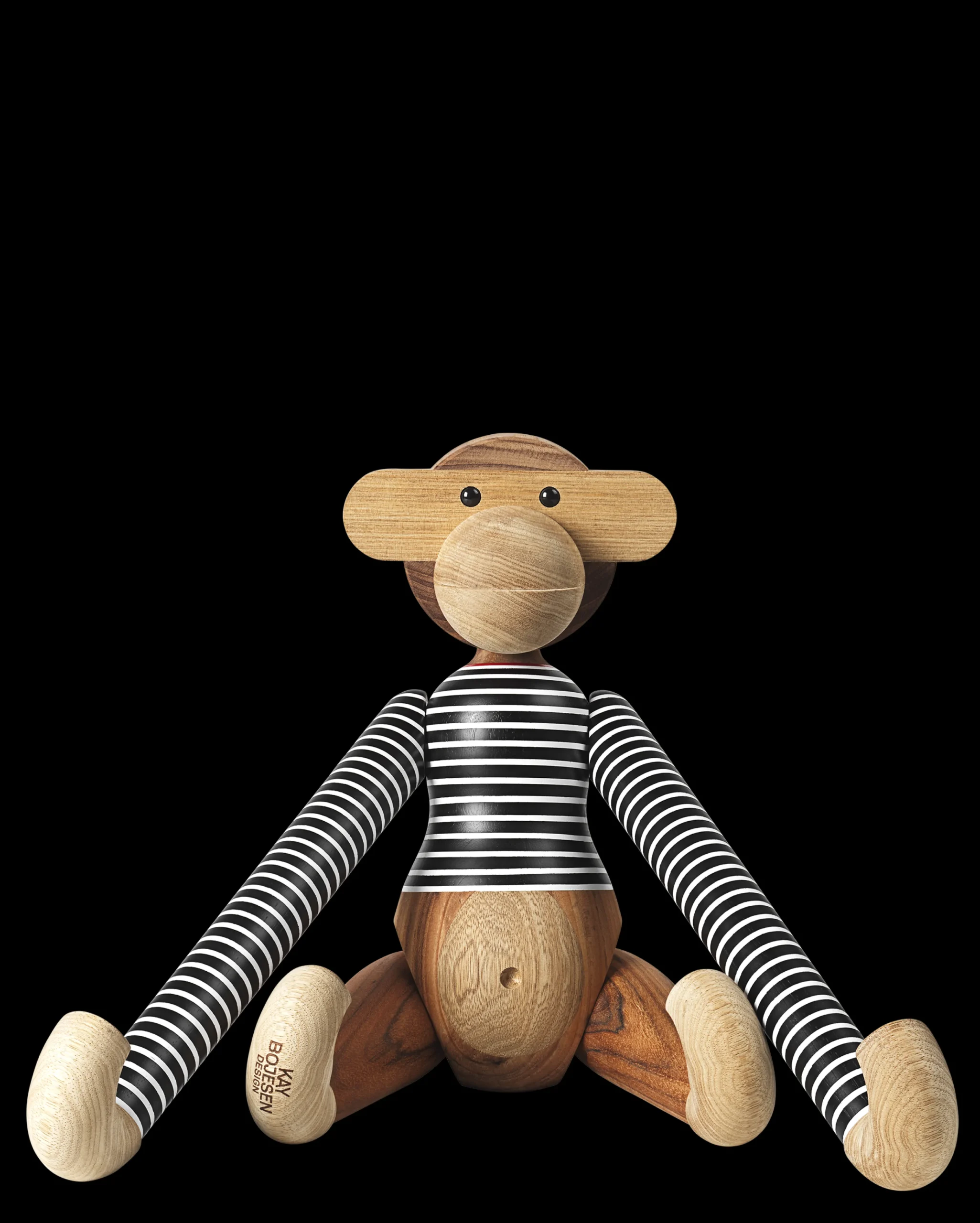 Discount Kay Bojesen Abe x Nørgaard paa Strøget stor sort/hvid